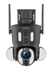 HXVIEW SD3201-4G Solar 4G gun ball linkage smart camera，10X Optical Zoom，HD double shot double fram，quick wake up video capture，PIR+Ai humanoid detection，ISP+1/2.7" black light image sensor，Two-ways Audio，cloud or local storage，APP，solar battried.