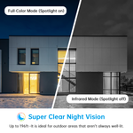 PTZ Security Camera Outdoor 5MP WiFi Wireless Spotlight Camera 5X Optical Zoom IP Camera Support Color Night Vision Auto Tracking Human Detection 2-Way Audio IP66 Waterproof