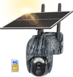 HXVIEW 4G LTE-Mobilfunk-Hinterkamera für den Außenbereich, 2K-Jagdkamera, solarbetrieben, mit 360°-Schwenk-/Neigefunktion, Farb-Nachtsicht-Liveansicht, intelligenter Bewegungsalarm, IP66 wasserdicht für Wildüberwachung und Sicherheit 