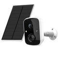 Solar Camera Outdoor Wireless, 4MP WiFi Battery Powered Security Camera with PIR Motion Detection, Floodlight Color Night Vision, 2-Way Audio, Compatible with Alexa