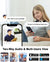 4K PTZ Security Camera Outdoor with 30X Optical Zoom, 1000FT Laser Night Vision, 8MP 360° WiFi Wireless RTSP IP Camera, Auto Tracking, Person/Vehicle Detection, 2.4/5GHz Wi-Fi, 2-Way Audio
