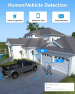 4K PTZ Security Camera Outdoor with 30X Optical Zoom, 1000FT Laser Night Vision, 8MP 360° WiFi Wireless RTSP IP Camera, Auto Tracking, Person/Vehicle Detection, 2.4/5GHz Wi-Fi, 2-Way Audio