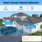 HXVIEW 16 Channel 4K PoE Security Camera System with 4TB HDD, 16pcs 5MP 30X Optical Zoom PTZ Cameras, 16CH H.265 8MP/4K NVR, 2 Storage Bays, 16-CH Synchro Playback