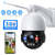 Telecamera di sicurezza WiFi PTZ da esterno 5MP Zoom ottico 30X Supporto telecamera IP Visione notturna da 1.000 piedi Tracciamento automatico Suono Luce Allarme Rilevamento umano Audio bidirezionale ONVIF IP66 Impermeabile