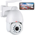 PTZ-Überwachungskamera für den Außenbereich, 5 MP, WLAN, kabellose Spotlight-Kamera, 5-facher optischer Zoom, IP-Kamera, unterstützt Farb-Nachtsicht, automatische Verfolgung, Personenerkennung, 2-Wege-Audio, IP66 wasserdicht 