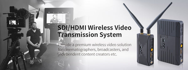 Die drahtlose Übertragung in der Rundfunkindustrie unterstützt unkomprimierte 3G/HD/SD-SDI- und HDMI-Drahtlosübertragungen über 200 Meter 