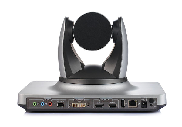 Endpoint per conferenze con telecamera IP DVI H.323 di livello aziendale con zoom ottico 20x e 360 ​​gradi