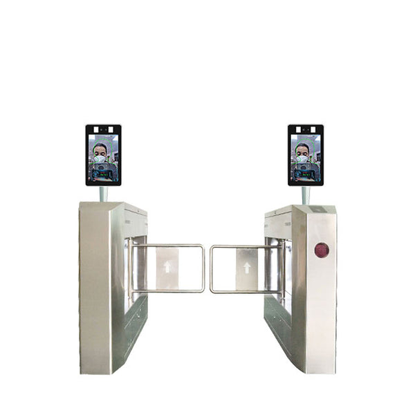 Automatic aluminium alloy face recognition Infrared temperature measurement security System Channel gate