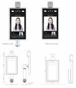 Infrared thermal Face recognition human Body Temperature measurement camera system