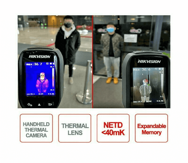 Hikvision DS-2TP31B-3AUF portable low temperature thermal imager temperature screening handheld camera for temperature measurement