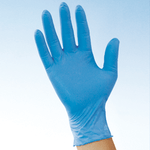 Guanti sintetici in nitrile PVC Hongray (blu)(100 guanti)