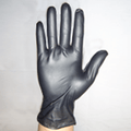 Hongray farbige PVC-Handschuhe (schwarz) (100 Handschuhe)